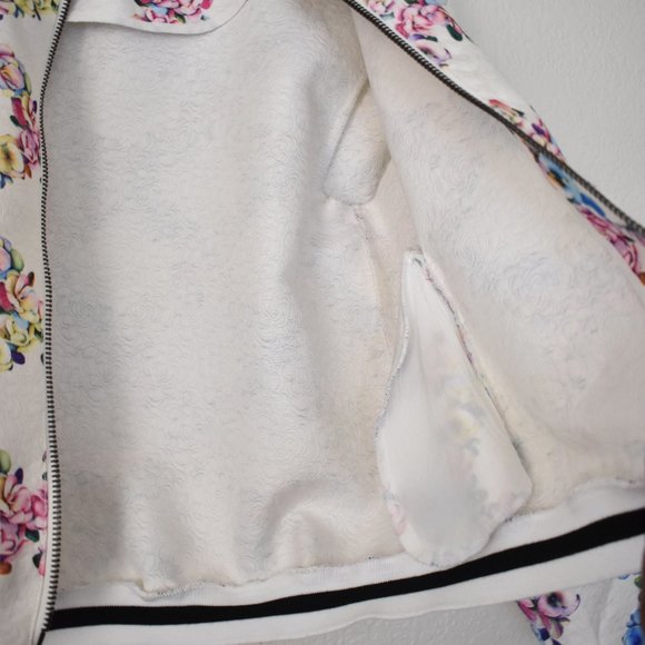Lucca Couture Floral Bomber Jacket - Picture 11 of 16